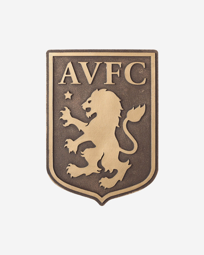 Aston Villa FC Bronze Effect Wall Sign FOCO - FOCO.com | UK & IRE