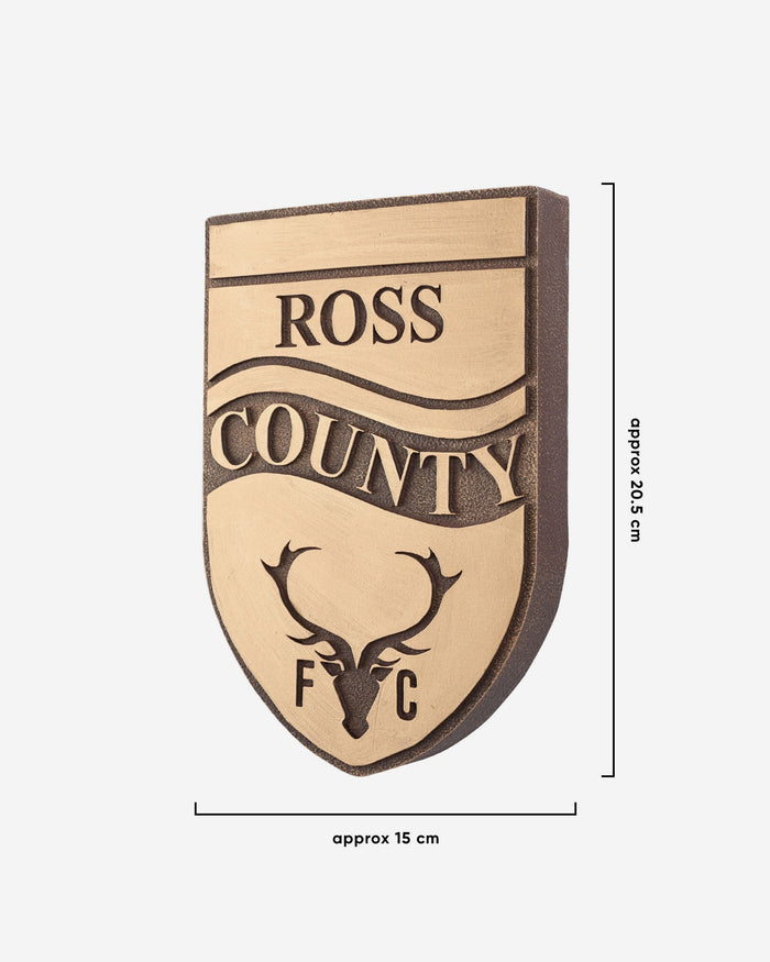 Ross County FC Bronze Effect Wall Sign FOCO - FOCO.com | UK & IRE