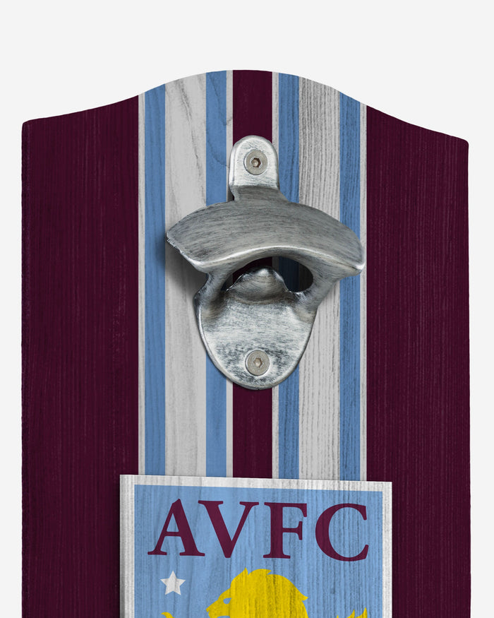 Aston Villa FC Original Wooden Bottlecap Opener Sign FOCO - FOCO.com | UK & IRE