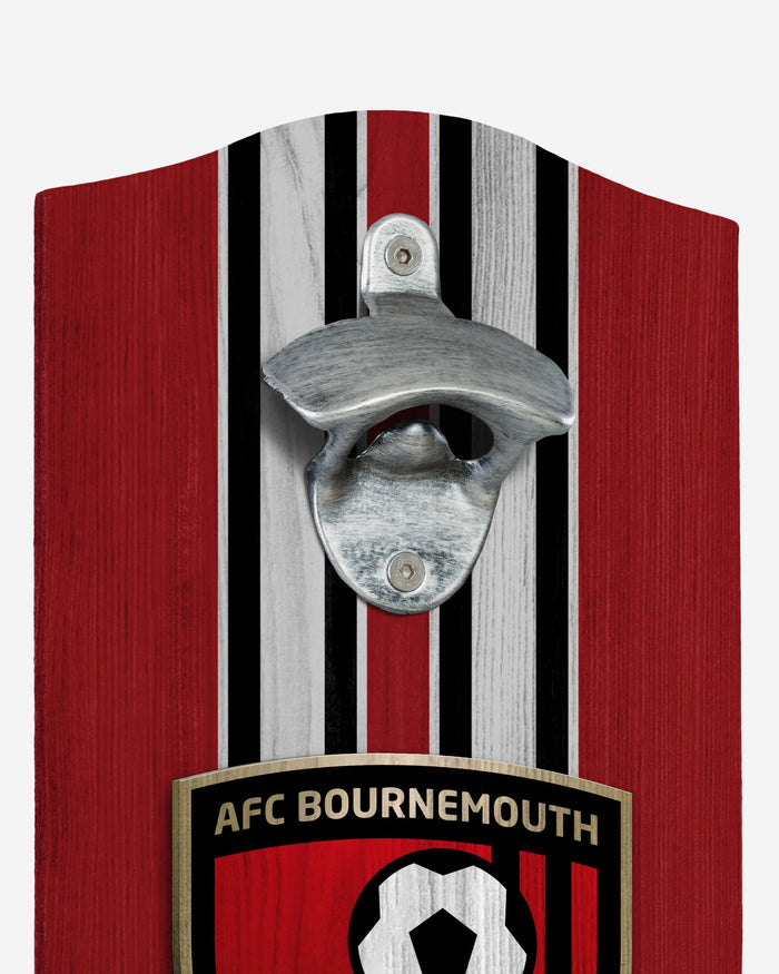 AFC Bournemouth Wooden Bottlecap Opener Sign FOCO - FOCO.com | UK & IRE