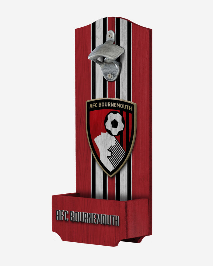 AFC Bournemouth Wooden Bottlecap Opener Sign FOCO - FOCO.com | UK & IRE