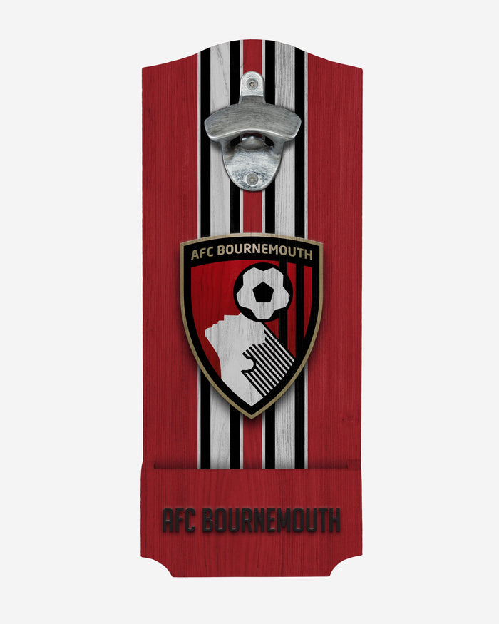 AFC Bournemouth Wooden Bottlecap Opener Sign FOCO - FOCO.com | UK & IRE