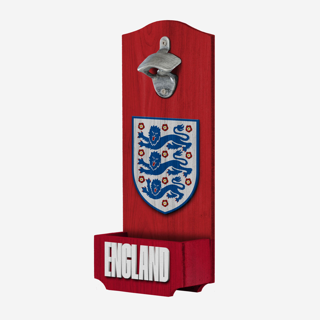 England Wooden Bottlecap Opener Sign FOCO - FOCO.com | UK & IRE