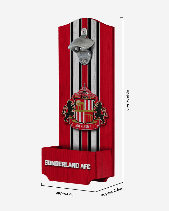 Sunderland AFC Wooden Bottlecap Opener Sign FOCO - FOCO.com | UK & IRE