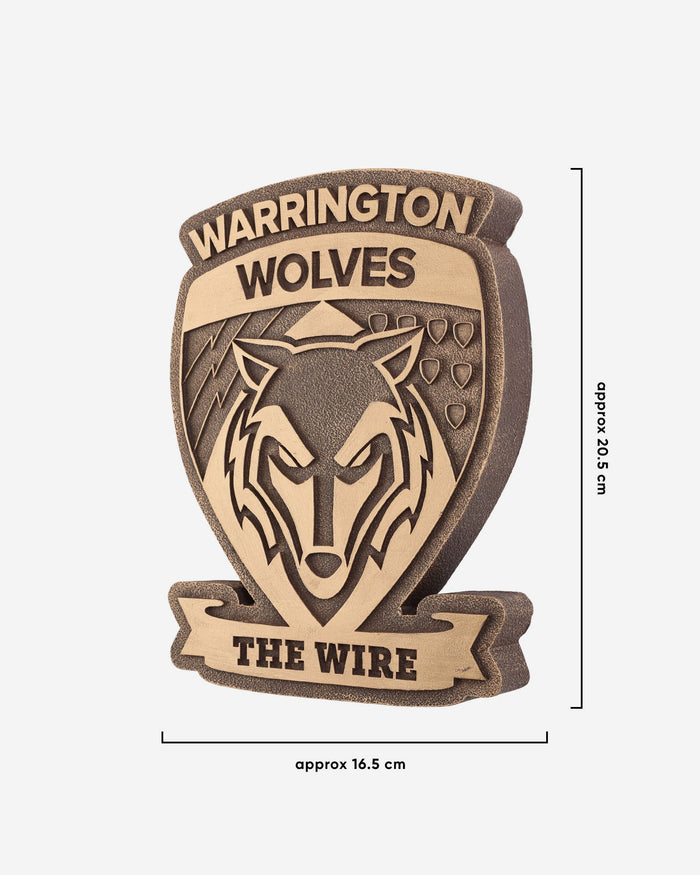 Warrington Wolves Bronze Effect Wall Sign FOCO - FOCO.com | UK & IRE