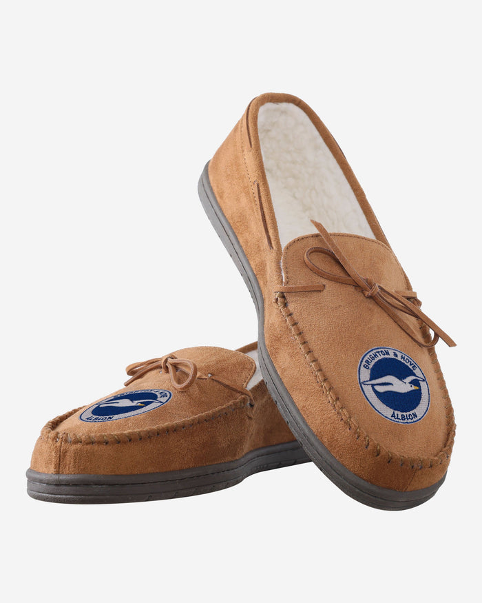 Brighton & Hove Albion FC Suede Moccasin Slipper FOCO - FOCO.com | UK & IRE