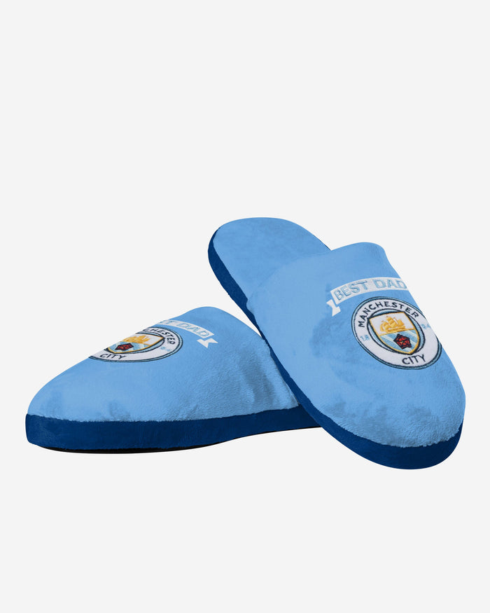 Manchester City FC Best Dad Slippers FOCO - FOCO.com | UK & IRE