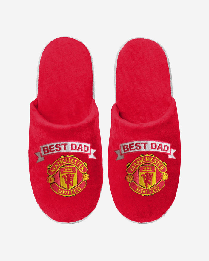 Manchester United FC Best Dad Slippers FOCO - FOCO.com | UK & IRE