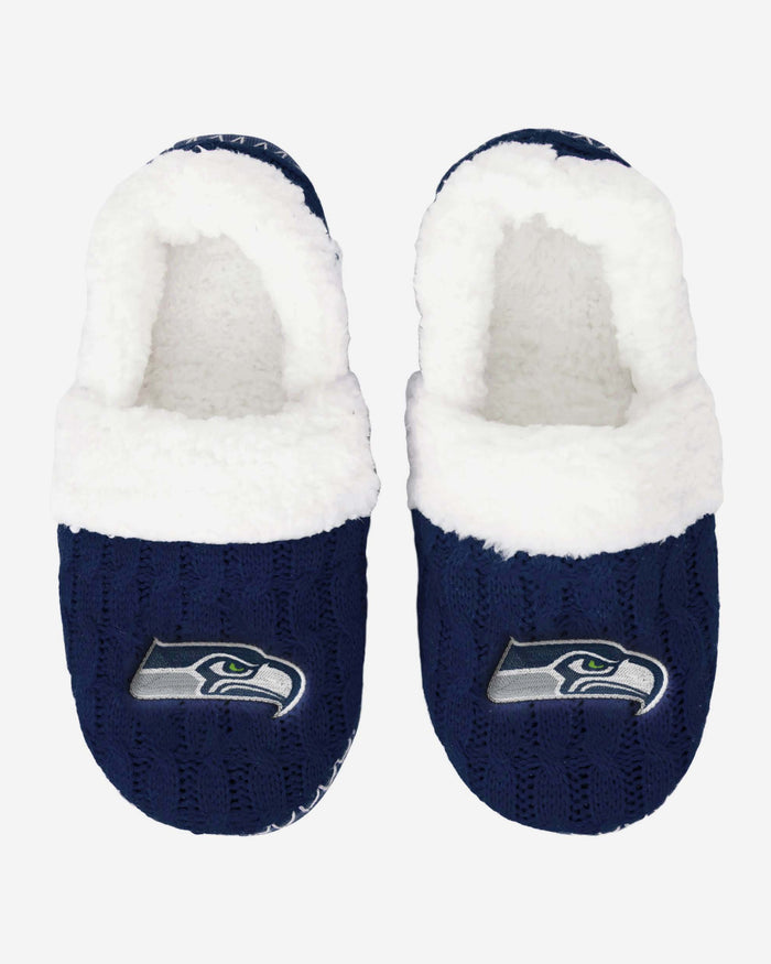 Seattle Seahawks Team Colour Moccasin Slipper FOCO - FOCO.com | UK & IRE