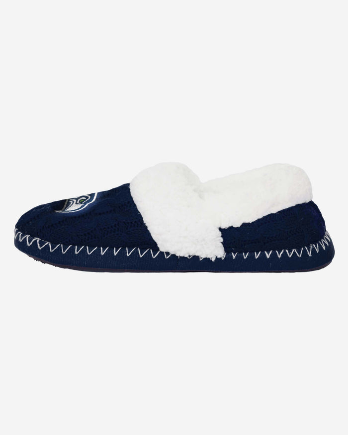 Seattle Seahawks Team Colour Moccasin Slipper FOCO S - FOCO.com | UK & IRE