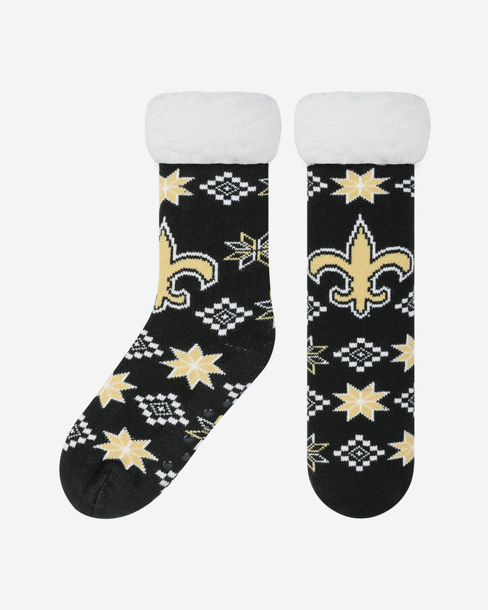 New Orleans Saints Ugly Footy Slipper Socks FOCO - FOCO.com | UK & IRE