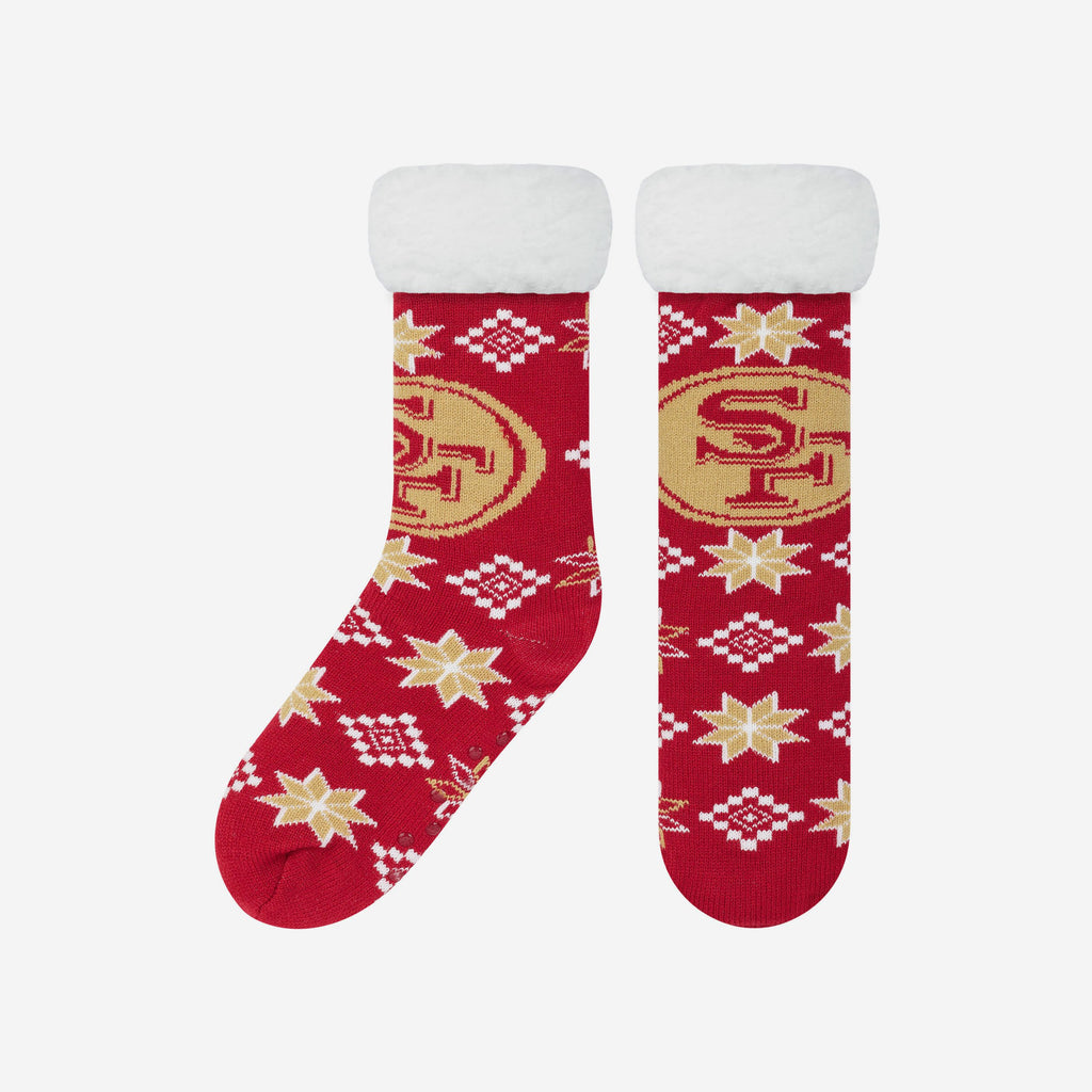 San Francisco 49ers Ugly Footy Slipper Socks FOCO - FOCO.com | UK & IRE