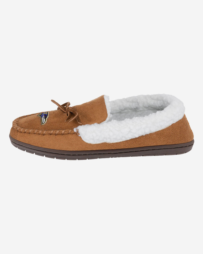 Baltimore Ravens Fur Closed Back Moccasin Slipper FOCO S - FOCO.com | UK & IRE