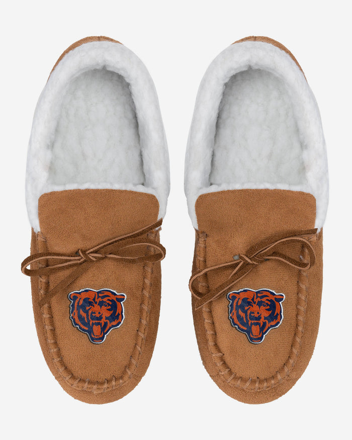 Chicago Bears Fur Closed Back Moccasin Slipper FOCO - FOCO.com | UK & IRE