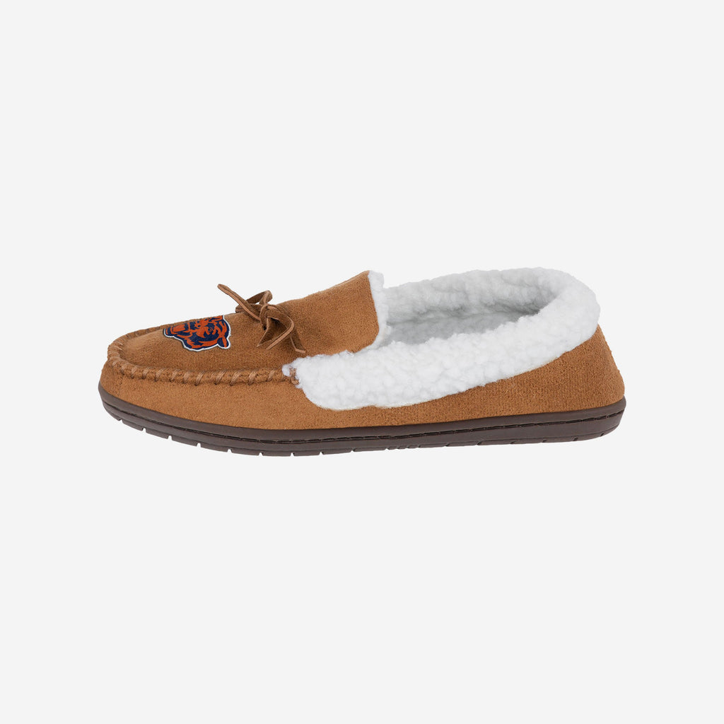 Chicago Bears Fur Closed Back Moccasin Slipper FOCO S - FOCO.com | UK & IRE