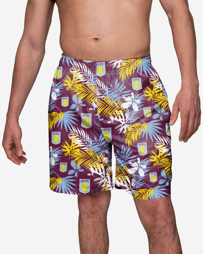 Aston Villa FC Floral Boardshorts FOCO S - FOCO.com | UK & IRE