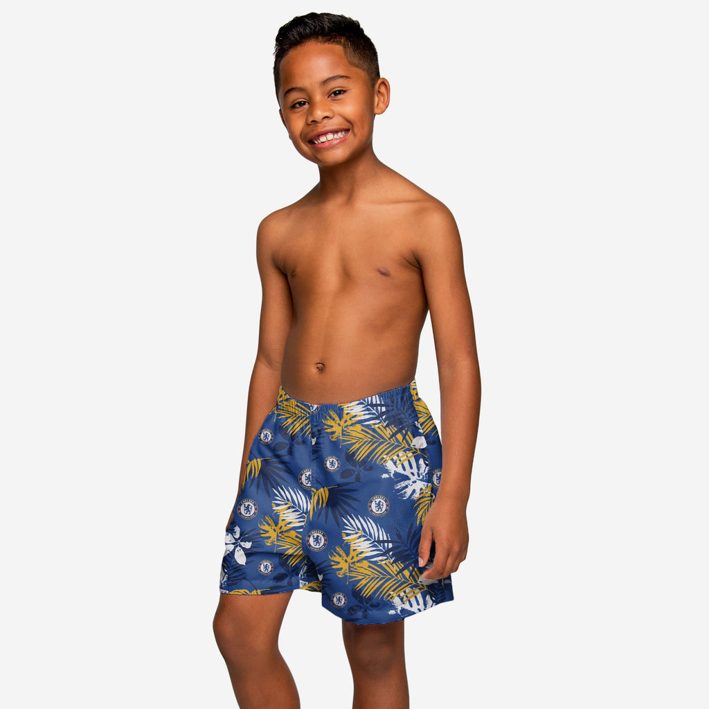 Chelsea FC Youth Floral Boardshorts FOCO XS - FOCO.com | UK & IRE