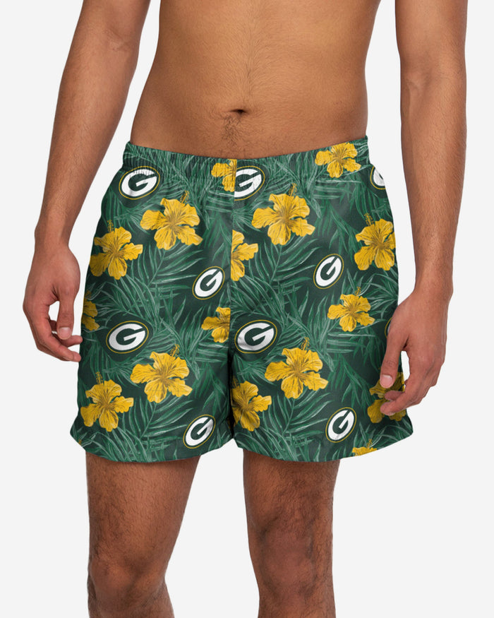 Green Bay Packers Floral Boardshorts FOCO S - FOCO.com | UK & IRE