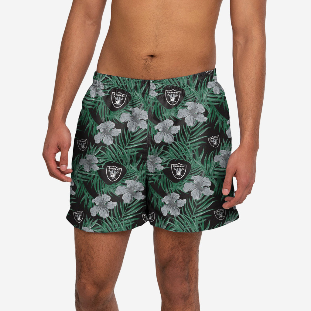 Las Vegas Raiders Floral Boardshorts FOCO S - FOCO.com | UK & IRE