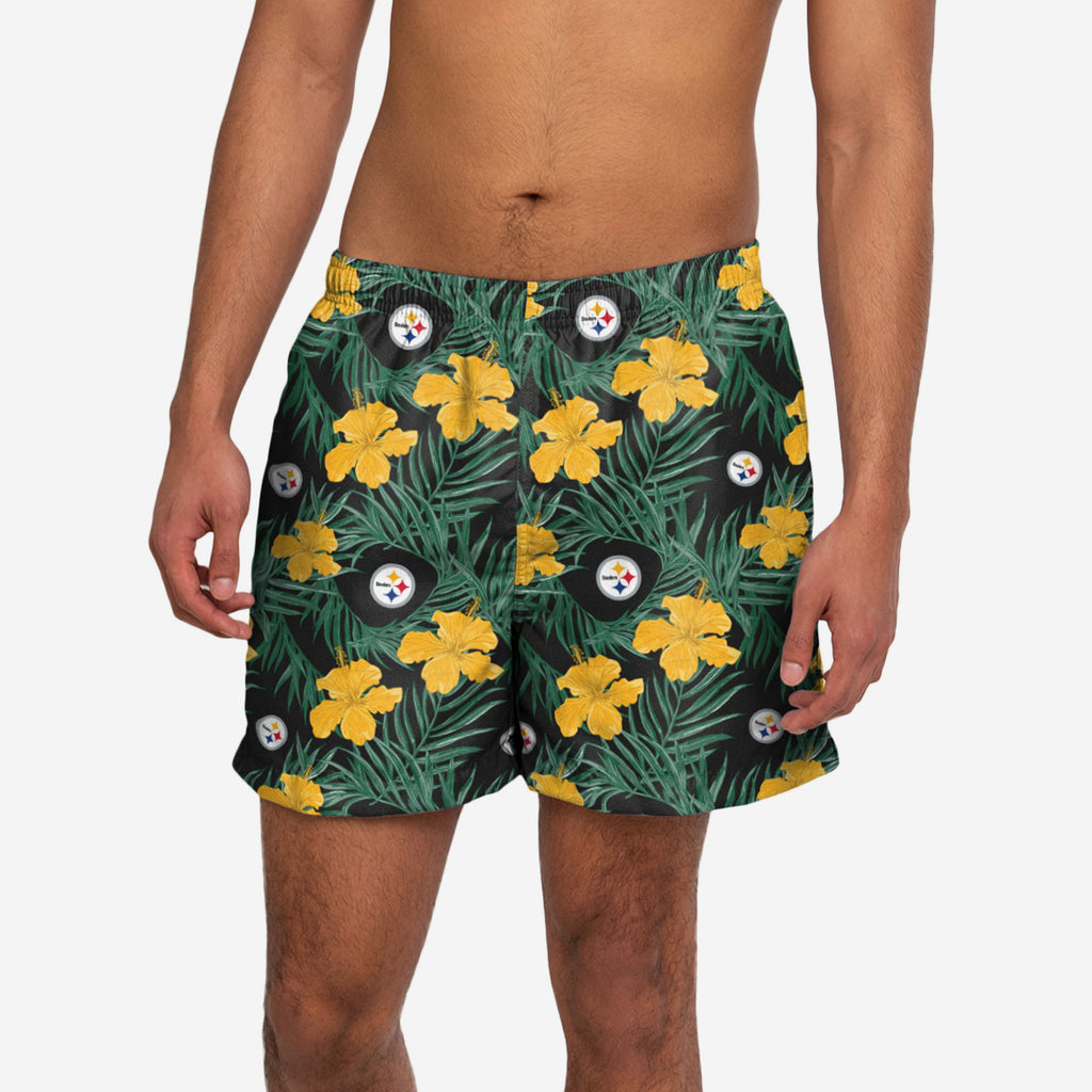 Pittsburgh Steelers Floral Boardshorts FOCO S - FOCO.com | UK & IRE