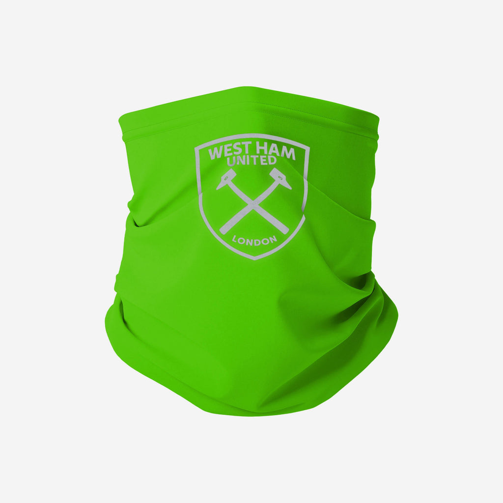 West Ham United FC Green Neon Reflective Snood Scarf FOCO - FOCO.com | UK & IRE