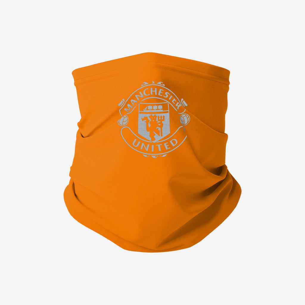Manchester United FC Orange Neon Reflective Snood Scarf FOCO - FOCO.com | UK & IRE