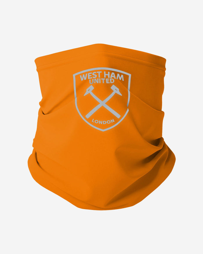 West Ham United FC Orange Neon Reflective Snood Scarf FOCO - FOCO.com | UK & IRE