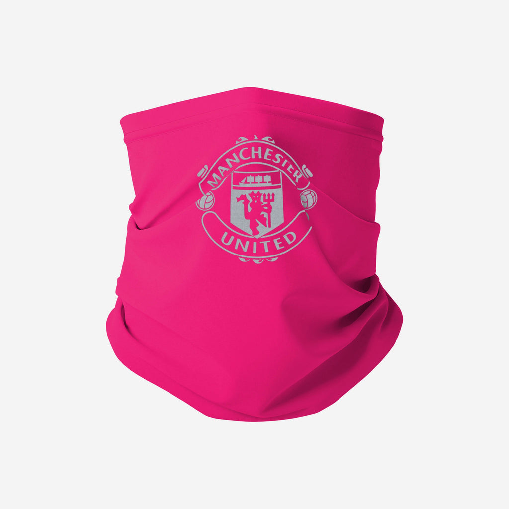 Manchester United FC Pink Neon Reflective Snood Scarf FOCO - FOCO.com | UK & IRE