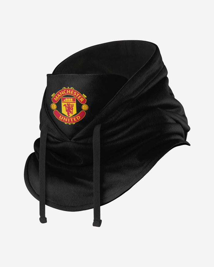 Manchester United FC Black Drawstring Hooded Snood FOCO - FOCO.com | UK & IRE