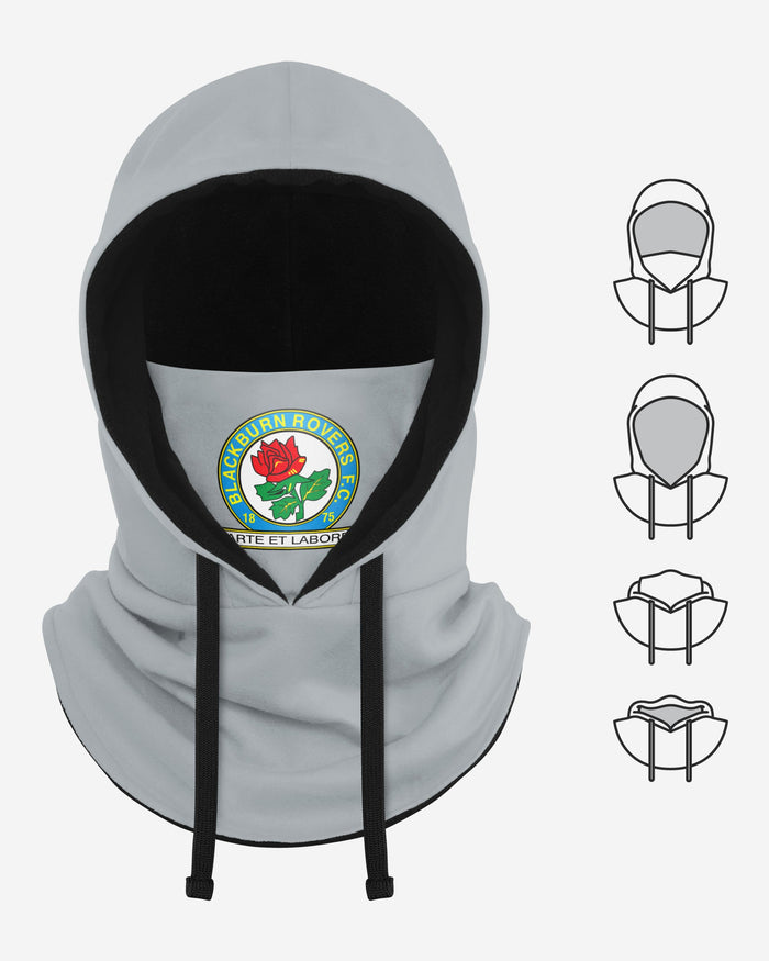 Blackburn Rovers FC Grey Drawstring Hooded Snood FOCO - FOCO.com | UK & IRE