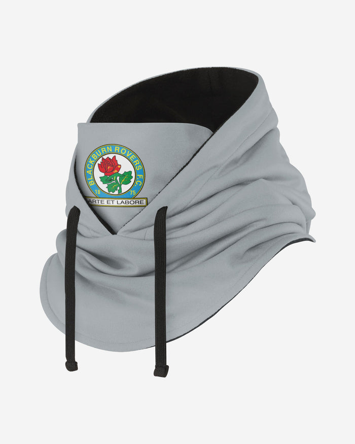 Blackburn Rovers FC Grey Drawstring Hooded Snood FOCO - FOCO.com | UK & IRE