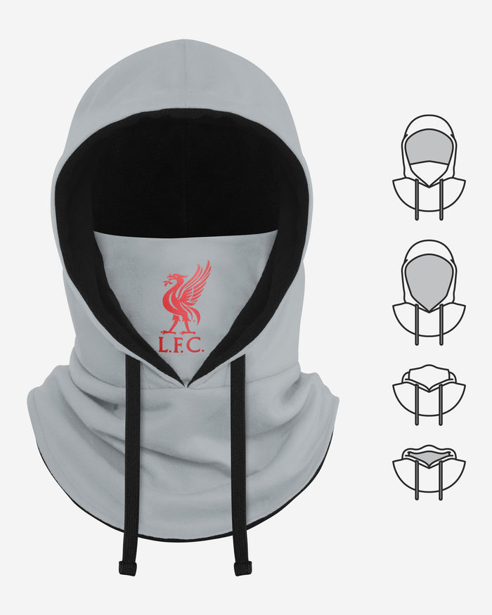 Liverpool FC Grey Drawstring Hooded Snood FOCO - FOCO.com | UK & IRE