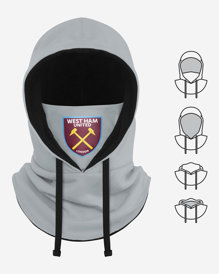 West Ham United FC Grey Drawstring Hooded Snood FOCO - FOCO.com | UK & IRE