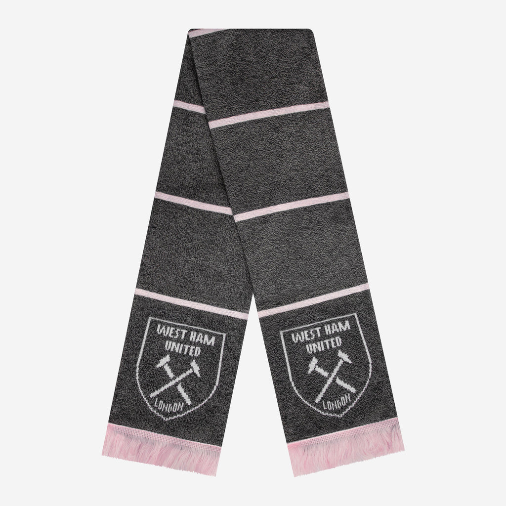 West Ham United FC Grey Marl Pink Scarf FOCO - FOCO.com | UK & IRE