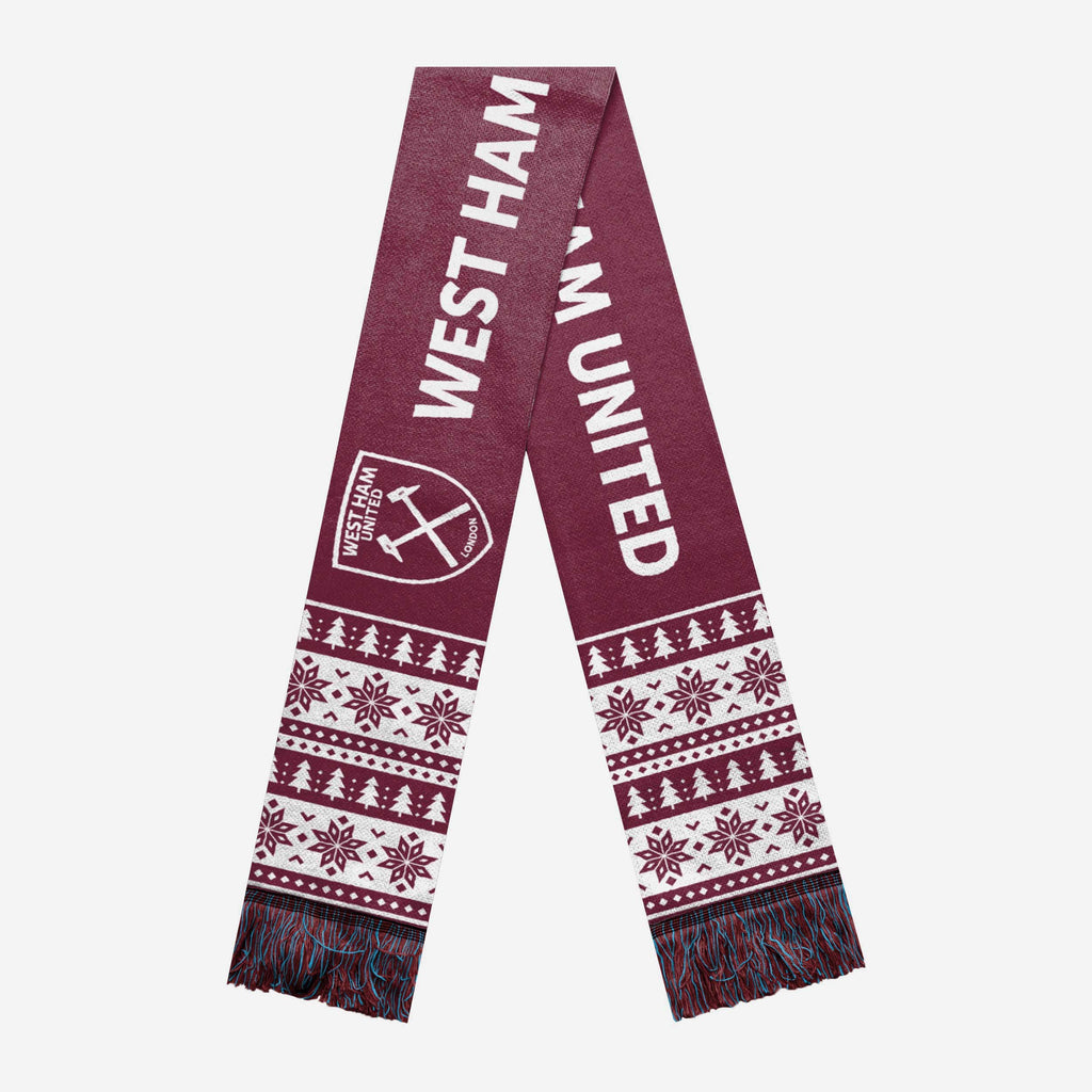 West Ham United FC Holiday Scarf FOCO - FOCO.com | UK & IRE