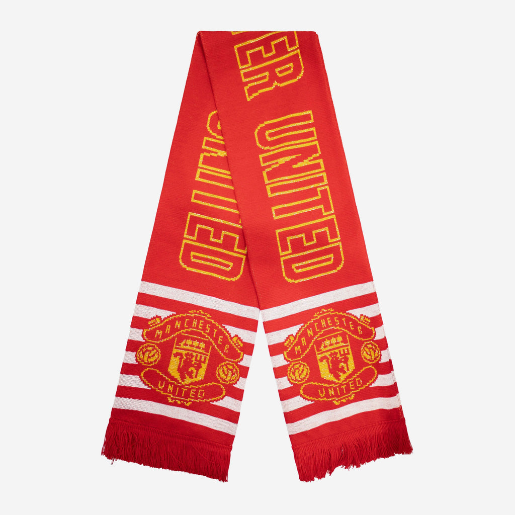 Manchester United FC Metallic Thread Scarf FOCO - FOCO.com | UK & IRE