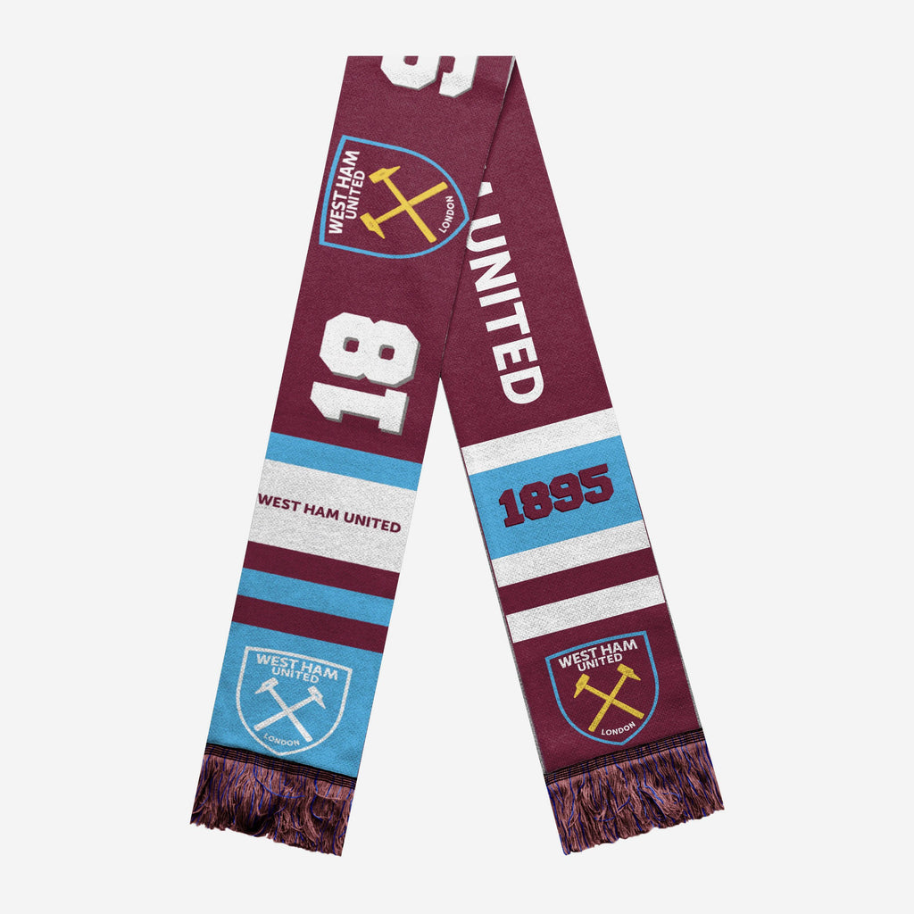 West Ham United FC Retro Scarf FOCO - FOCO.com | UK & IRE