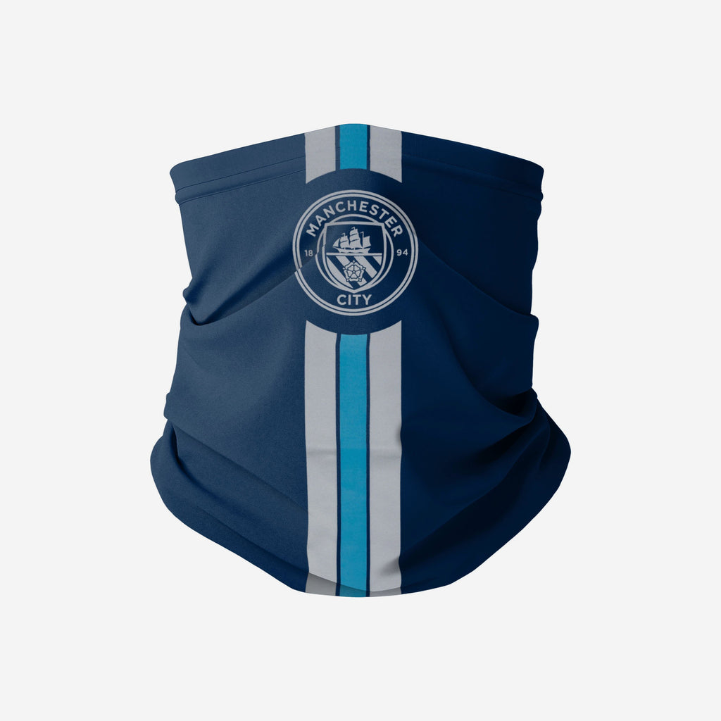 Manchester City FC Stripe Logo Reflective Snood Scarf FOCO - FOCO.com | UK & IRE