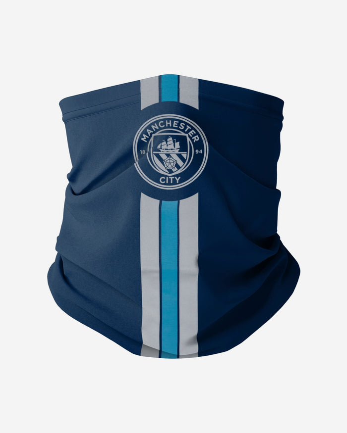 Manchester City FC Stripe Logo Reflective Snood Scarf FOCO - FOCO.com | UK & IRE