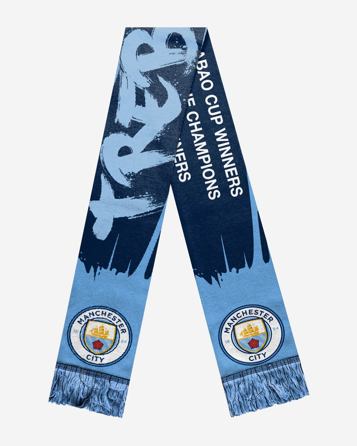 Manchester City FC 2018-19 Treble Winners Scarf FOCO - FOCO.com | UK & IRE