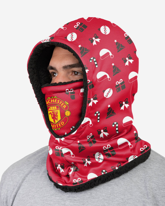 Manchester United FC Christmas Hooded Snood FOCO - FOCO.com | UK & IRE