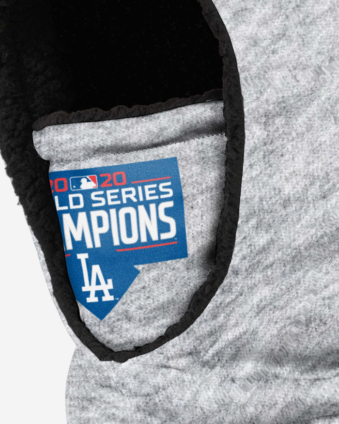 Los Angeles Dodgers 2020 World Series Champions Heather Grey Big Logo Hooded Gaiter FOCO - FOCO.com | UK & IRE