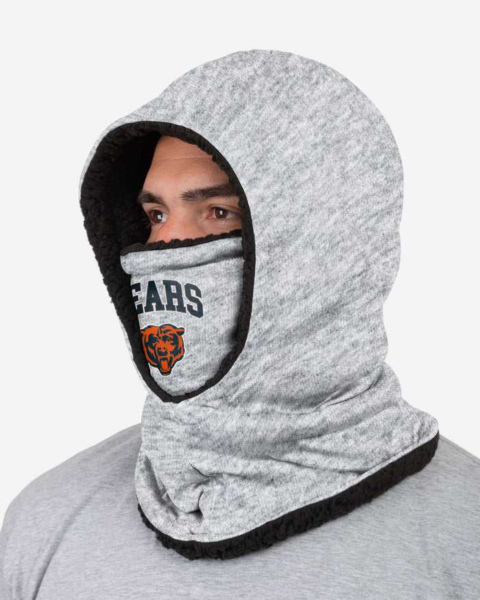 Chicago Bears Heather Grey Big Logo Hooded Snood FOCO - FOCO.com | UK & IRE