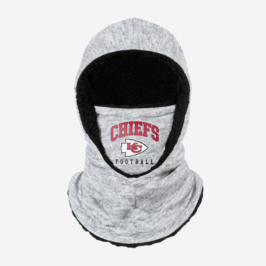 Kansas City Chiefs Heather Grey Big Logo Hooded Snood FOCO - FOCO.com | UK & IRE