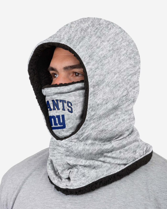 New York Giants Heather Grey Big Logo Hooded Snood FOCO - FOCO.com | UK & IRE