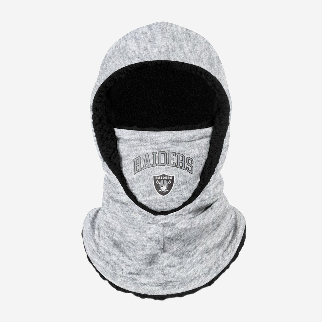 Las Vegas Raiders Heather Grey Big Logo Hooded Snood FOCO - FOCO.com | UK & IRE