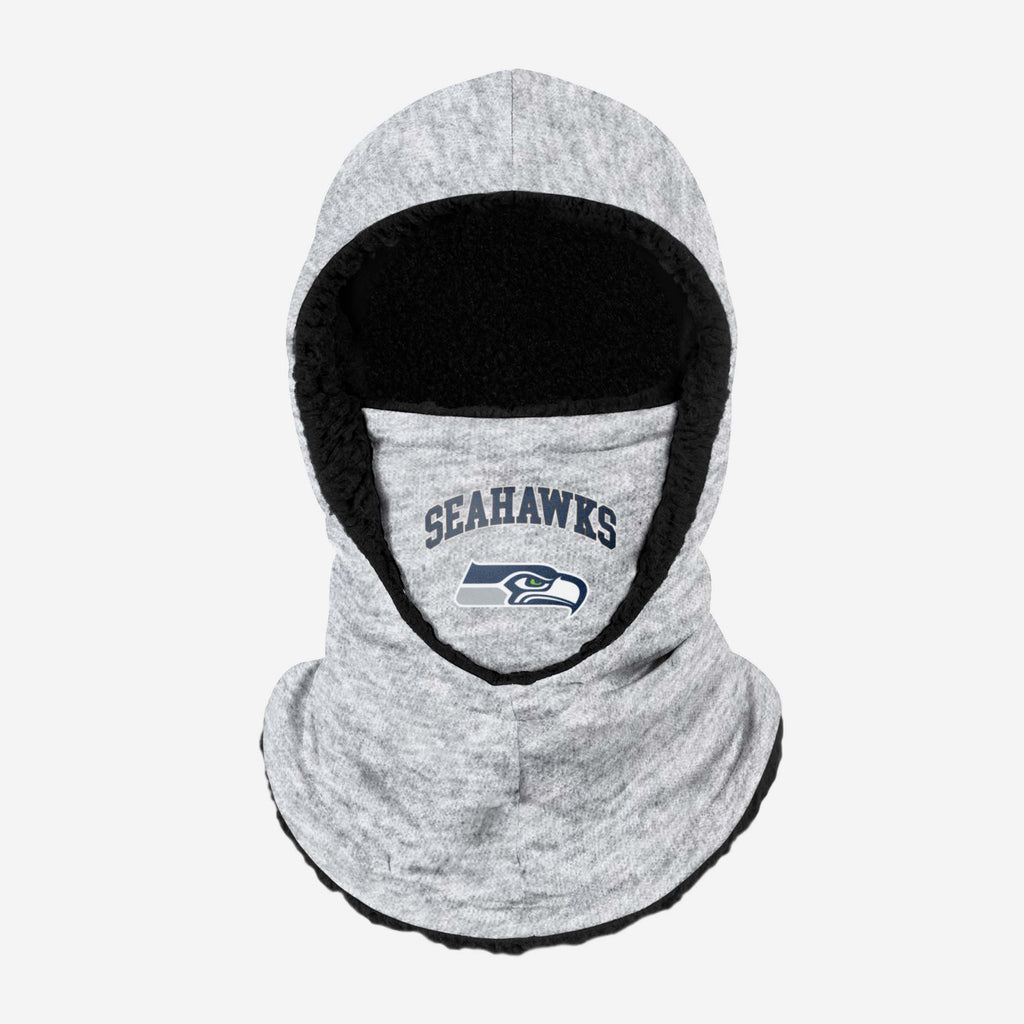 Seattle Seahawks Heather Grey Big Logo Hooded Snood FOCO - FOCO.com | UK & IRE