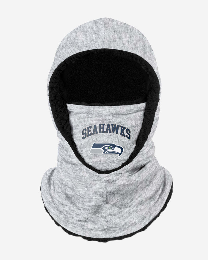 Seattle Seahawks Heather Grey Big Logo Hooded Snood FOCO - FOCO.com | UK & IRE