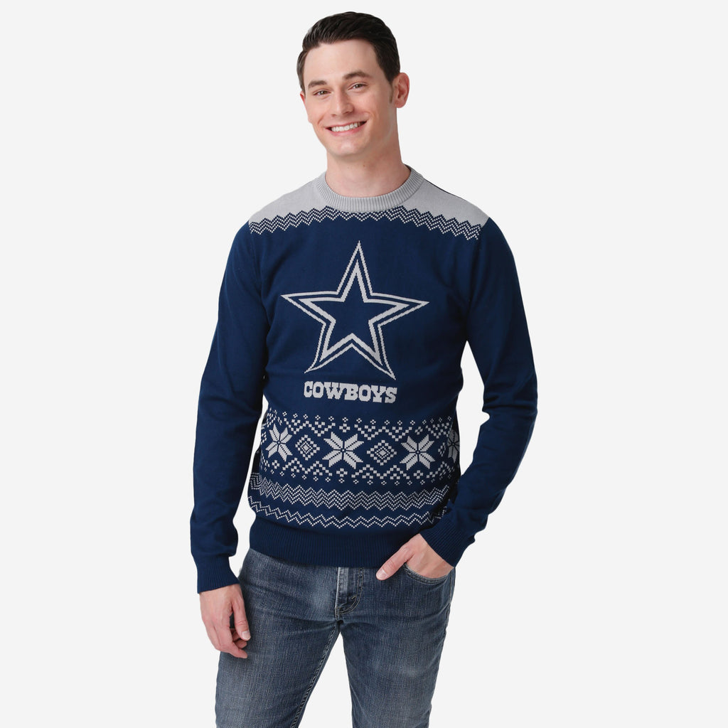 Dallas Cowboys Big Logo Christmas Jumper FOCO S - FOCO.com | UK & IRE