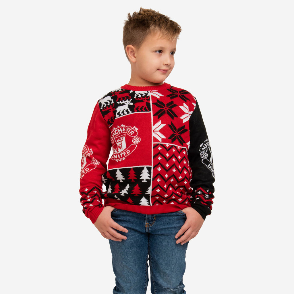 Manchester United FC Youth Christmas Sweater FOCO S - FOCO.com | UK & IRE